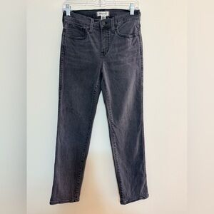 Madewell Charcoal Women's Mid-Rise Stovepipe Denim